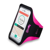 ARMBAND - Fascia da braccio ultra leggero, regolabile, materiali impermeabili, finestra trasparente per utilizzare il touch screen compatibile con tutti gli smartphone fino a 6.5"