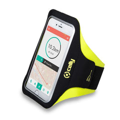 ARMBAND - Fascia da braccio ultra leggero, regolabile, materiali impermeabili, finestra trasparente per utilizzare il touch screen compatibile con tutti gli smartphone fino a 6.5"