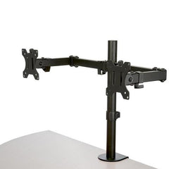 Staffa per due monitor con montaggio su scrivania