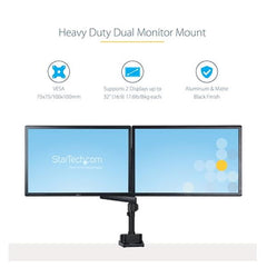 Supporto Doppio Monitor per Scrivania - Braccio per 2 Monitor VESA fino a 32"