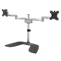 Supporto Doppio Monitor in Acciaio e Alluminio