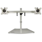 Supporto per due monitor - Orizzontale - Argento