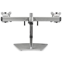 Supporto per due monitor - Orizzontale - Argento