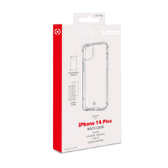 ARMOR - Cover rigida trasparenti con bordi corrazzati e angoli rinforzati compatibile con Apple iPhone 14 Plus