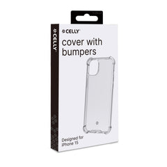 ARMOR - Cover rigida trasparenti con bordi corrazzati e angoli rinforzati compatibile con Apple iPhone 15