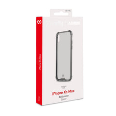 ARMOR - Cover rigida trasparenti nero con bordi corrazzati e angoli rinforzati compatibile con Apple iPhone Xs Max