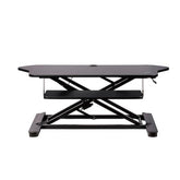 Scrivania ad angolo Sit Stand con Vassoio per Tastiera - Ampia Superficie (908x530mm)