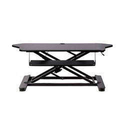Scrivania ad angolo Sit Stand con Vassoio per Tastiera - Ampia Superficie (908x530mm)