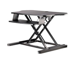 Scrivania ad angolo Sit Stand con Vassoio per Tastiera - Ampia Superficie (908x530mm)