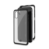 ATTRACTION - Cover magnetica con bordi in alluminio, protezione 360° compatibile con Apple iPhone Xs/ iPhone X
