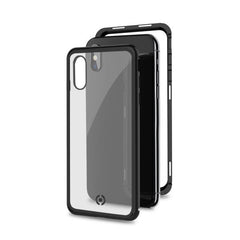 ATTRACTION - Cover magnetica con bordi in alluminio, protezione 360° compatibile con Apple iPhone Xs/ iPhone X