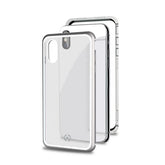 ATTRACTION - Cover magnetica con bordi in alluminio, protezione 360° compatibile con Apple iPhone Xs/ iPhone X