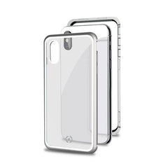 ATTRACTION - Cover magnetica con bordi in alluminio, protezione 360° compatibile con Apple iPhone Xs Max