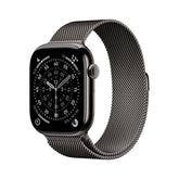 Apple Watch Series 11 GPS + Cellular, Cassa 46 mm in titanio ardesia con Loop in maglia milanese ardesia - M/L