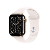 Apple Watch Series 11 GPS + Cellular, Cassa 46 mm in titanio color oro con Cinturino Sport rosa fard - M/L