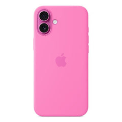 Custodia MagSafe in silicone per iPhone 16 Plus - Rosa peonia