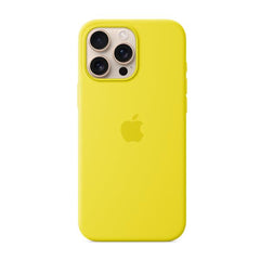Custodia MagSafe in silicone per iPhone 16 Pro Max - Giallo carambola