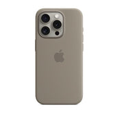 Custodia MagSafe in silicone per iPhone 15 Pro - Grigio creta