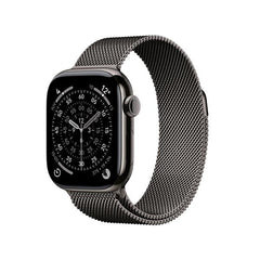 Apple Watch Series 11 GPS + Cellular, Cassa 42 mm in titanio ardesia con Loop in maglia milanese ardesia