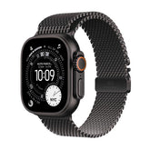 Apple Watch Ultra 3 GPS + Cellular, Cassa 49 mm in titanio nero con Loop in maglia milanese in titanio nero - Small