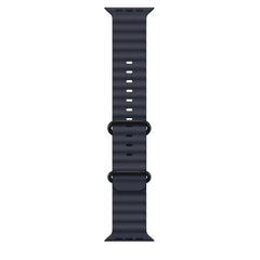 Cinturino Ocean blu navy (49 mm) - Titanio nero