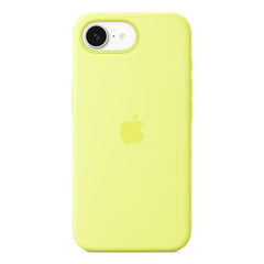 Custodia in silicone per iPhone 16e - Giallo neon