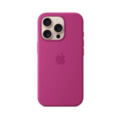 Custodia MagSafe in silicone per iPhone 16 Pro Max - Fucsia