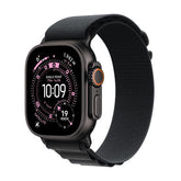Apple Watch Ultra 3 GPS + Cellular, Cassa 49 mm in titanio nero con Alpine Loop nero - Small