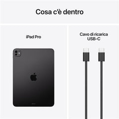 iPad Pro 11" Wi‑Fi 512GB con vetro standard - Nero siderale