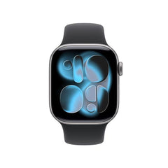 Apple Watch Series 11 GPS + Cellular, Cassa 42 mm in alluminio grigio siderale con Cinturino Sport nero - S/M