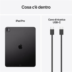 iPad Pro 13" Wi‑Fi + Cellular 1TB con vetro standard - Nero siderale