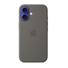 Custodia MagSafe in silicone per iPhone 16 Plus - Grigio pietra