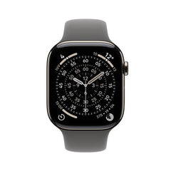 Apple Watch Series 11 GPS + Cellular, Cassa 46 mm in titanio naturale con Cinturino Sport grigio pietra - M/L