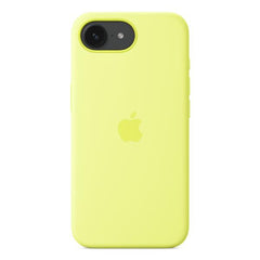 Custodia in silicone per iPhone 16e - Giallo neon