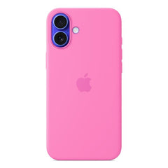 Custodia MagSafe in silicone per iPhone 16 Plus - Rosa peonia