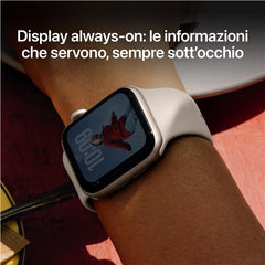 Apple Watch SE 3 GPS + Cellular, Cassa 44 mm in alluminio galassia con Cinturino Sport galassia - S/M