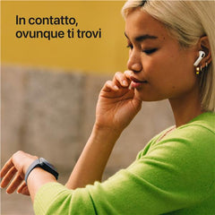Apple Watch SE 3 GPS, Cassa 44 mm in alluminio mezzanotte con Cinturino Sport mezzanotte - S/M