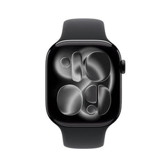 Apple Watch Series 11 GPS + Cellular, Cassa 46 mm in alluminio Jet Black con Cinturino Sport nero - S/M