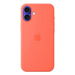 Custodia MagSafe in silicone per iPhone 16 Plus - Mandarancio