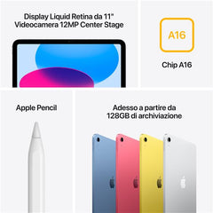iPad Wi-Fi + Cellular 256GB - Blu