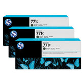 Confezione da 3 cartucce di inchiostro nero opaco DesignJet HP 771C, 775 ml