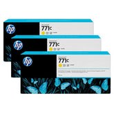 Confezione da 3 cartucce di inchiostro giallo DesignJet HP 771C, 775 ml