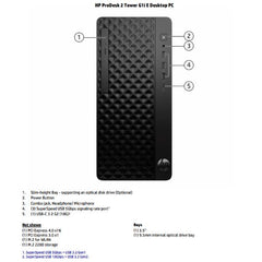 ProDesk 2 Tower G1i E (gar. 3 anni onsite)