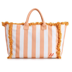 MUITOMAS - Borsa da spiaggia bianco/ peach fuzz