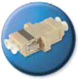 ADATTATORE LC DUPLEX MM BEIGE
