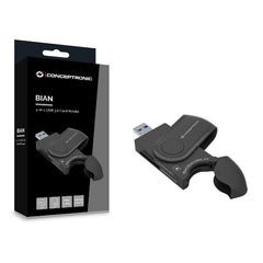 LETTORE DI SCHEDE 4-IN-1 USB 3.0 - SD/SDHC/SDXC x 2, Micro SD/T-Flash x 2