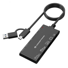 LETTORE DI SCHEDE 3-in-1 USB-C (SD x2, Micro SD/T-Flash x2, MS x1, CF x1, xD x1)