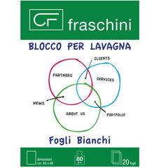 BLOCCO BIANCO LAVAGNA 20 FOGLI