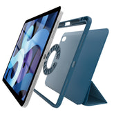 BOOKMAG - Custodia colore blu magnetica removibile, composta da cover e custodia magnetiche compatibile con Apple iPad Air 4/5 gen