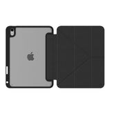 BOOKMAG- Custodia a libro, con retro cover trasparente, ultra sottile, materiale resistente agli urti, on/off display compatibile con Apple iPad 11" 11th gen/ iPad 10.9"